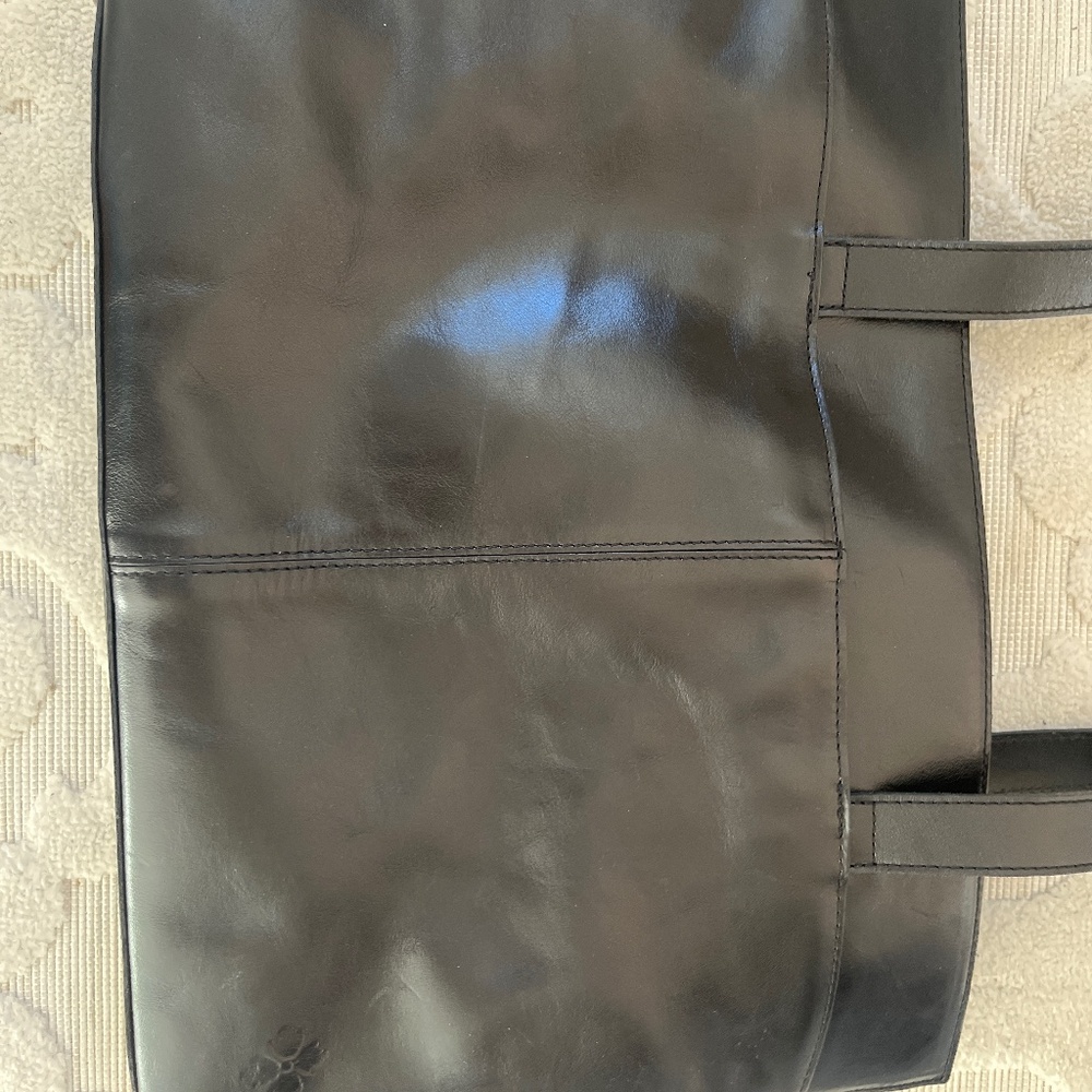 Genuine leather tote bag